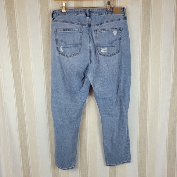 American Eagle High Rise Mom Jeans Blue Size 14 - Picture 11 of 11